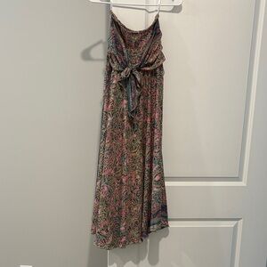 India Boutique Strapless Multicolor Dress